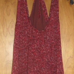 Converse One Star Burgundy Red Print Shift Dress